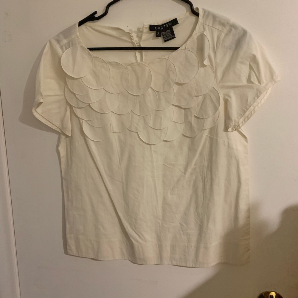 Etcetera blouse with front detail size 4